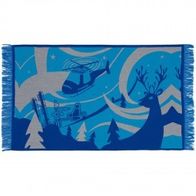 Пледы вязаные с бахромой