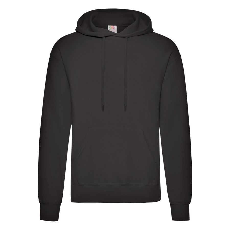 Толстовка CLASSIC HOODED 3XL черный 80% хлопок, 20% полиэстер, плотность 280г/м2