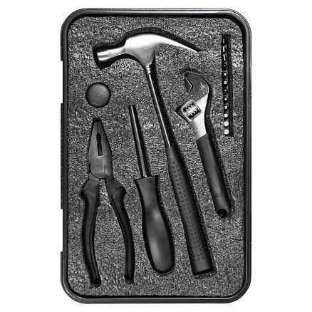 Набор инструментов Tools Baltimore черный 6 в 1 в пластиковом футляре