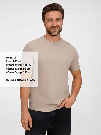 Футболка унисекс Legend, серо-бежевая, размер XS