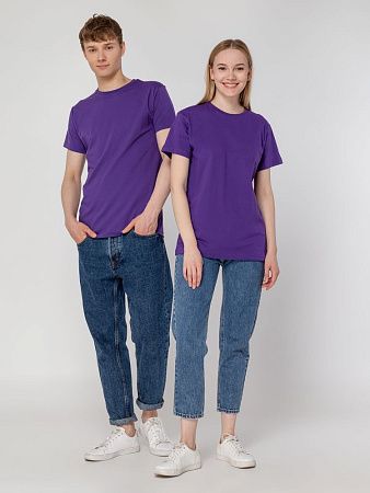 Футболка унисекс T-Bolka 160, фиолетовая, размер S v2