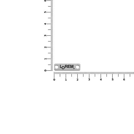 Шильдик металлический Alfa Liten, серебристый