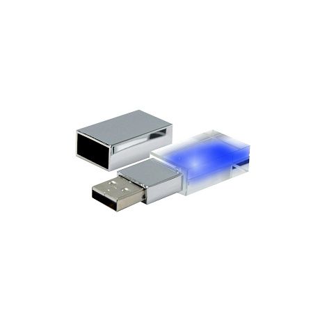 Флешка Moon 16 Гб, красная подсветка