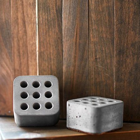 Органайзер - карандашница из бетона