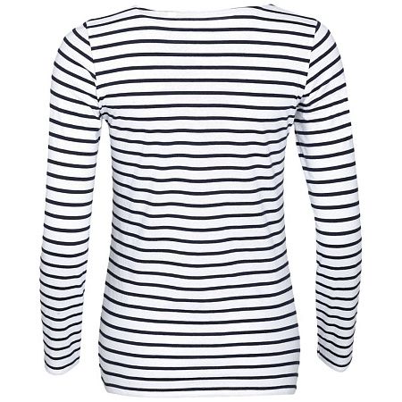 Футболка женская Marine Women, белая с темно-синим, размер XS