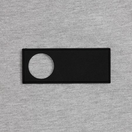 Лейбл из ПВХ с вырубкой «Круг», черный