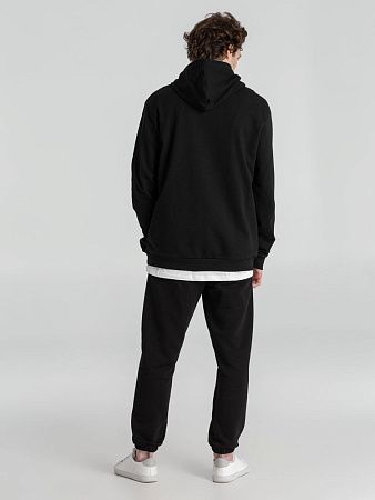 Толстовка с капюшоном унисекс Hoodie, черная, размер L