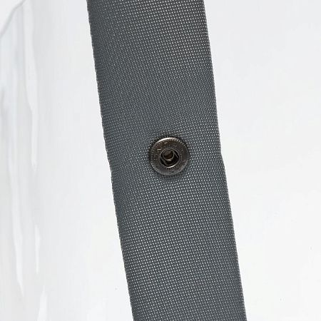 Шопер Clear Fest, ver.2, прозрачный с серыми ручками