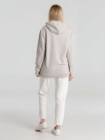 Толстовка с капюшоном унисекс Hoodie, дымчато-серая, размер XS