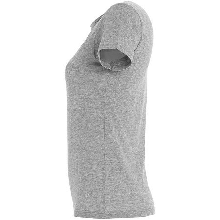 Футболка женская Miss 150, серый меланж, размер XXL