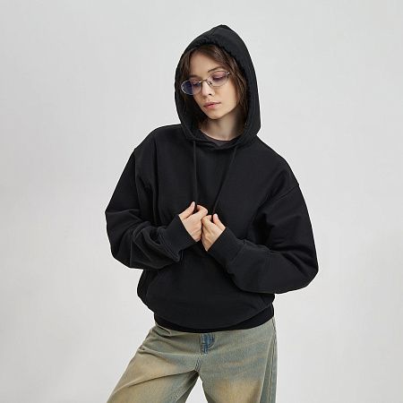 Худи релакс унисекс ADVENTURE, черный, размер 3XL/4XL