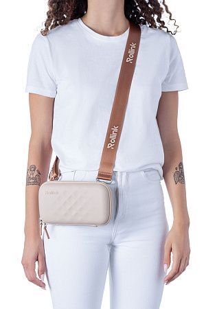 Дорожная сумочка Rollink Mini Bag Tour 21x12x6 см, персиковая