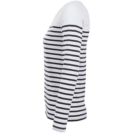 Футболка женская с длинным рукавом Matelot LSL Women, белая с синим, размер S