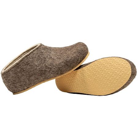 Домашние валенки Cant, серо-коричневые (натуральные), размер 44