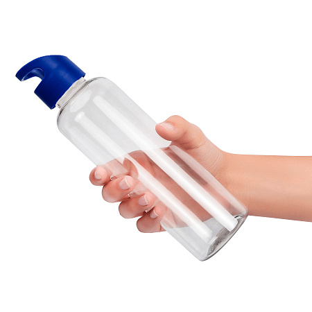 Бутылка для воды MINI BINGO 550мл. Прозрачная с синим 6271.20.01