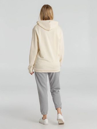Толстовка с капюшоном унисекс Hoodie, светло-желтая, размер S