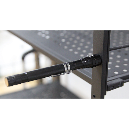 Фонарь телескопический Tools Flashlight, с магнитом, черный