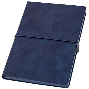 Ежедневник A5 недатированный Massimo в мягком переплёте, темно-синий
