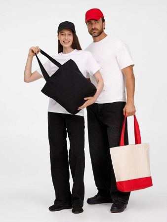 Холщовая сумка Shopaholic, красная