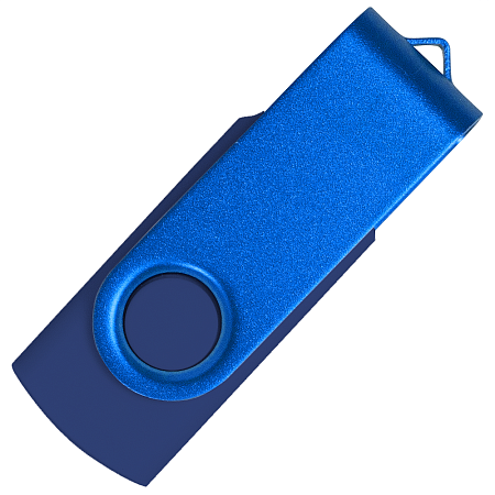 Флеш накопитель USB 2.0 Twister Сolor Mix 16GB, пластик Софт Тач/металл, темно-синий/синий