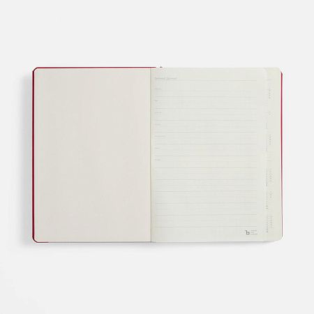 Ежедневник Urban Metal, недатированный, красный