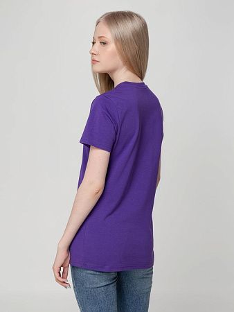 Футболка женская T-bolka Lady, фиолетовая, размер L