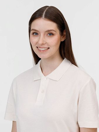 Рубашка поло унисекс Pulse, молочно-белая, размер L