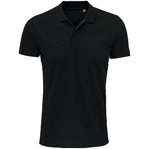 Рубашка поло мужская Planet Men, черная под нанесение