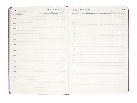 Ежедневник Flexy Ausone A5, фиолетовый, недатированный, в гибкой обложке