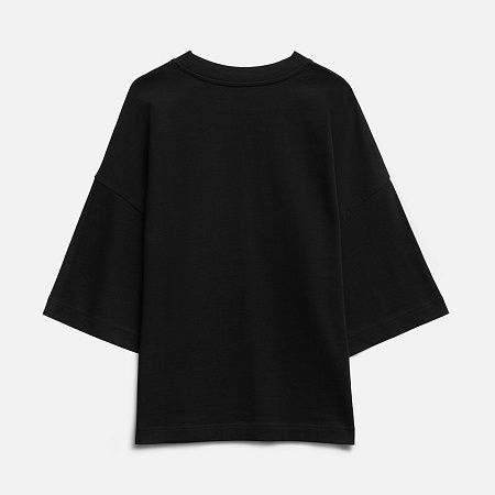 Футболка оверсайз Big Boss, черная, размер XS/S