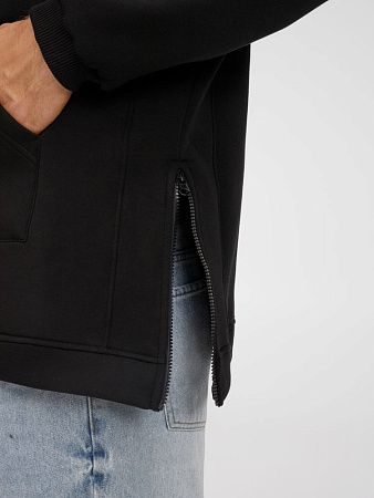 Худи унисекс оверсайз Easy Street, черное, размер XS/S