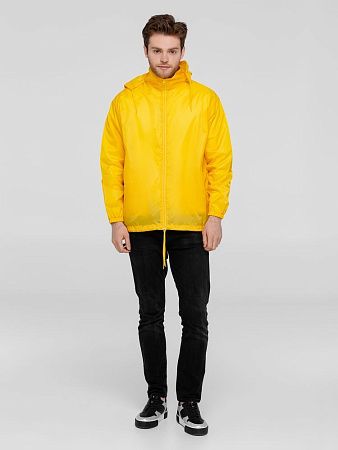 Ветровка унисекс Shift, желтая, размер XL