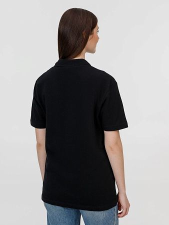 Рубашка поло унисекс Pulse, черная, размер 5XL