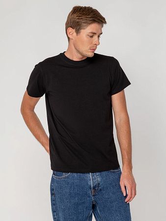 Футболка мужская T-bolka Stretch, черная, размер XL