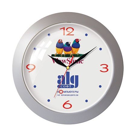 Часы настенные с выпуклым пластиковым стеклом