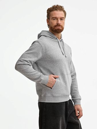 Толстовка унисекс Spencer, серый меланж, размер 3XL