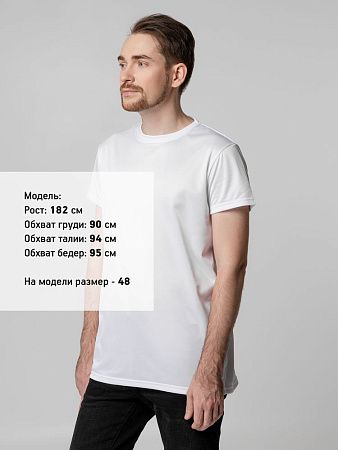 Футболка унисекс для сублимации Paint Tee, белая, размер S