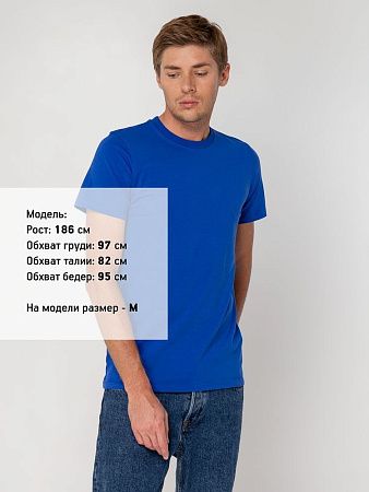 Футболка мужская T-bolka Stretch, ярко-синяя, размер L