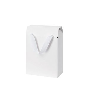 Подарочная коробка-пакет универсальная малая, белая