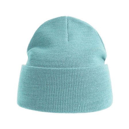 Шапка вязаная PURE  с отворотом из пряжи Polylana