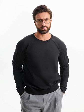 Свитшот унисекс Space, черный, размер XXS