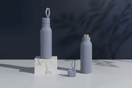 Бутылка для воды "Фитнес" 700 мл, покрытие soft touch