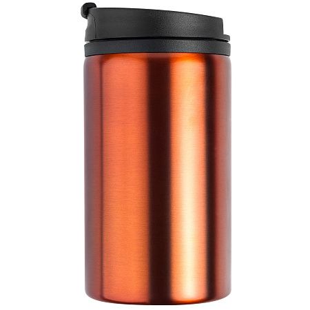 Термокружка CONFETTI 300мл. Оранжевая с черной крышкой 6020.05