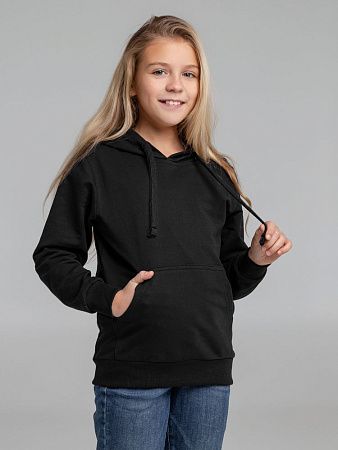 Худи детское Kirenga Kids 2.0, черное, размер 8 лет (118-128 см)