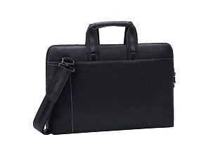 Сумка для ноутбука 15.6" из кожзама, цвет: черный