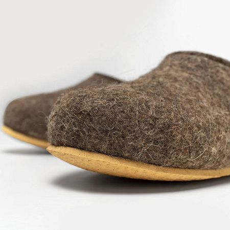 Домашние валенки Cant, серо-коричневые (натуральные), размер 44