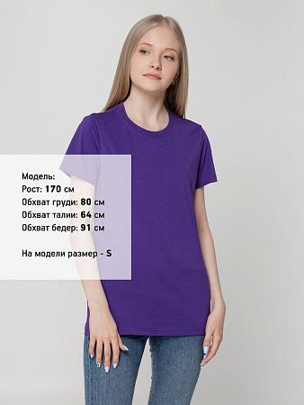 Футболка женская T-bolka Lady, фиолетовая, размер L