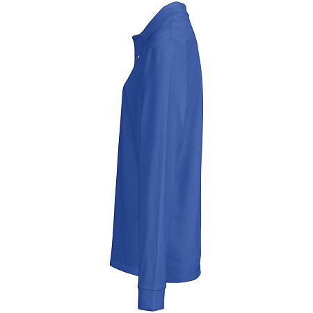 Рубашка поло унисекс с длинным рукавом Pacific LSL, ярко-синяя (royal), размер 3XL