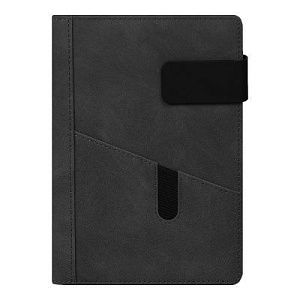 Ежедневник Smart New York Suede А5, черный, недатированный, в твердой обложке с поролоном, в подарочной коробке