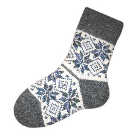 Шерстяные носки с орнаментом, женские, цвета на выбор